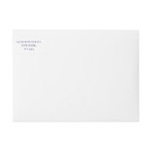 Minimalistische Hochzeitsstimmung Rücksendeadresse (Vorderseite)