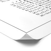 Minimalistische Hochzeitsstipps für 18 Tische Poster (Ecke)