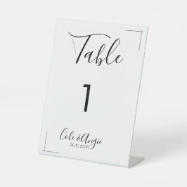 Minimalistische Hochzeitsstipps - Grenzübergänge Sockelschild