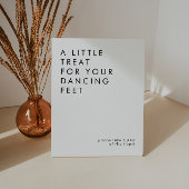 Minimalistische Hochzeitsszenario Sockelschild