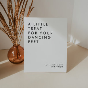 Minimalistische Hochzeitsszenario Sockelschild