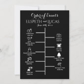 Minimalistische Hochzeitstichtagsbeilage | Benutze Einladung (Vorderseite)