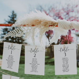 Minimalistische Hochzeitstisch-Kartenkarte Einladung
