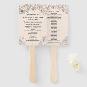 Minimalistische Hochzeitstorte Fächer (Vorne und Hinten)