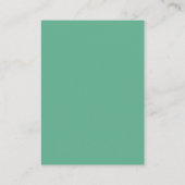 Minimalistische Hochzeitwebsite QR Neo Mint Green Begleitkarte (Rückseite)