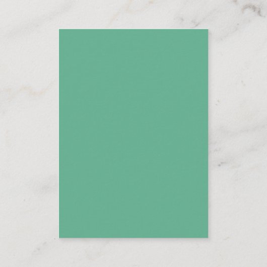 Minimalistische Hochzeitwebsite QR Neo Mint Green Begleitkarte (Rückseite)