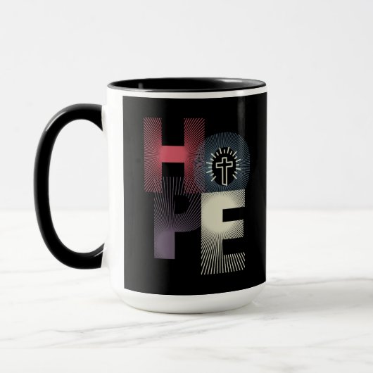 Minimalistische Hoffnung Tasse (Links)
