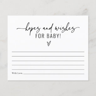 Minimalistische Hoffnungen und Wünsche für Babydus