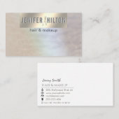 Minimalistische Hologramm-Goldfolie Visitenkarte (Vorne/Hinten)