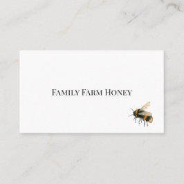 Minimalistische Honeybee-Visitenkarte Visitenkarte