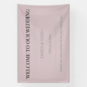 Minimalistische horizontale Dusk Rose Banner (Vertikal)