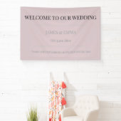 Minimalistische horizontale Dusk Rose Banner (InSitu)