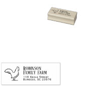 Minimalistische Hühnerfamilie Moderner Eierkarton Gummistempel (Stempel)