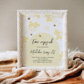 Minimalistische Hummelsaison Geburtstag Poster