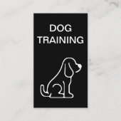 Minimalistische Hundeschulung Visitenkarte (Vorderseite)