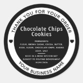 Minimalistische Hütte Runder Aufkleber (Vorderseite)