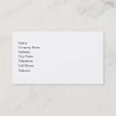 Minimalistische i-Geschäfts-Kartenschablone Visitenkarte (Rückseite)