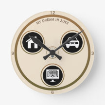 Minimalistische Icon-Persönliche Wanduhr