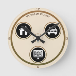 Minimalistische Icon-Persönliche Wanduhr