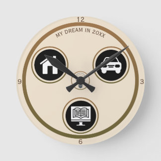 Minimalistische Icon-Persönliche Wanduhr