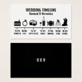 Minimalistische Icon Wedelzeitkarte (Vorne & Hinten)