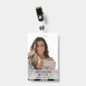 Minimalistische ID für Ihr Logo Ausweis (Vorderseite mit Clip)