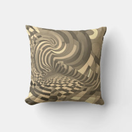 Minimalistische Illusion: Muster des Prüfbretts ve Kissen