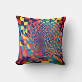 Minimalistische Illusion: Muster des Prüfbretts ve Kissen