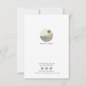Minimalistische Illustration Danke Business Card (Rückseite)