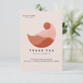 Minimalistische Illustration Danke Business Card (Stehend Vorderseite)