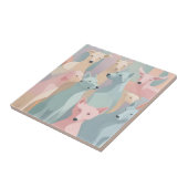 Minimalistische Illustration von Hundemuster Paste Fliese (Seite)