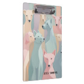 Minimalistische Illustration von Hundemuster Paste Klemmbrett (Rechts)