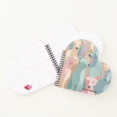 Minimalistische Illustration von Hundemuster Paste Notizblock (Innenseite)