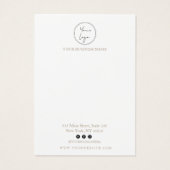 Minimalistische Illustrations-Netzwerkkarte (Rückseite)