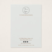 Minimalistische Illustrations-Netzwerkkarte (Rückseite)