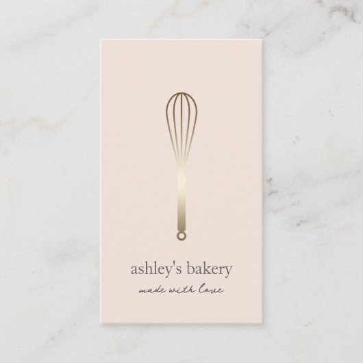 Minimalistische Imitate Goldbrasse Visitenkarte (Vorderseite)