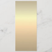 Minimalistische Imitate Goldhochzeit Menükarte (Rückseite)