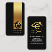 Minimalistische Imitate Goldsäule Visitenkarte (Vorne/Hinten)