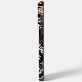 Minimalistische Imitate Leder Abstrakt mit Individ Case-Mate iPhone Hülle (Rückseite / Links)