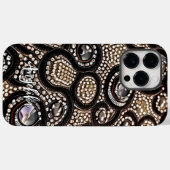 Minimalistische Imitate Leder Abstrakt mit Individ Case-Mate iPhone Hülle (Rückseite (Horizontal))