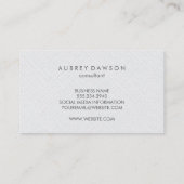 Minimalistische Imitate Visitenkarte (Rückseite)