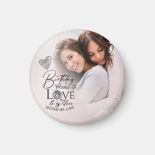 Minimalistische individuelle Geburtstagsgeschenke Magnet