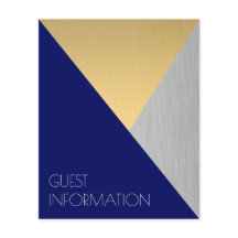 Minimalistische Informationen zu Navy Blue Wedding