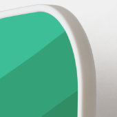 Minimalistische Initialen der modernen grünen Mono Pickleball Schläger (Linke Seite)