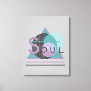 Minimalistische, inspirierende "SOUL Wrapped Canva Leinwanddruck