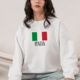 Minimalistische italienische Flag Vacation Typogra Sweatshirt