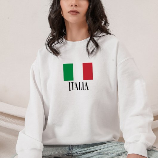 Minimalistische italienische Flag Vacation Typogra Sweatshirt