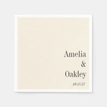 Minimalistische Ivory Ecru Black Elegante Hochzeit