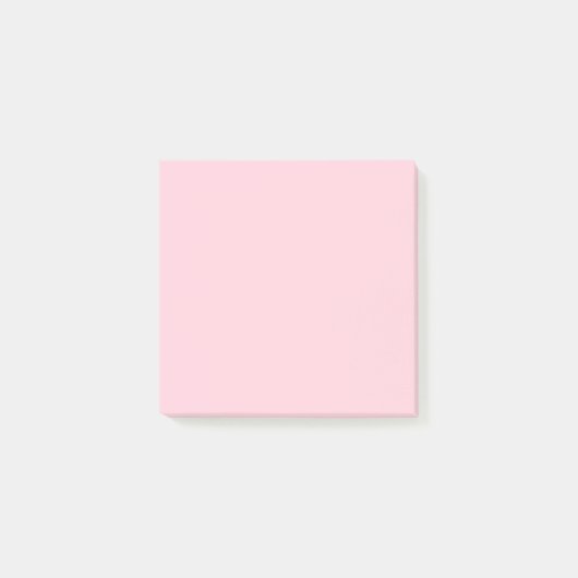Minimalistische Jahrtausendrosa Schlichte Solid Co Post-it Klebezettel (Vorderseite)
