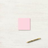 Minimalistische Jahrtausendrosa Schlichte Solid Co Post-it Klebezettel (Auf Schreibtisch)